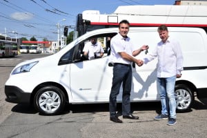 Dopravní podnik Pardubice převzal servisní vozidlo Nissan eNV 200 v rámci projektu electro.city